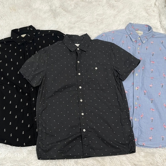 American Eagle Outfitters Other - 🐲 Bundle of 3 American Eagle Short Sleeve Button Up Shirts
